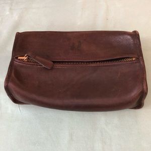 Leather Vintage Coach toiletry bag